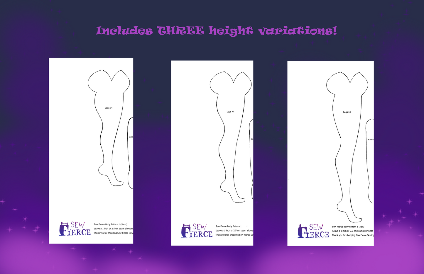 Sew Fierce Body Pattern Type 1 AND 2!!