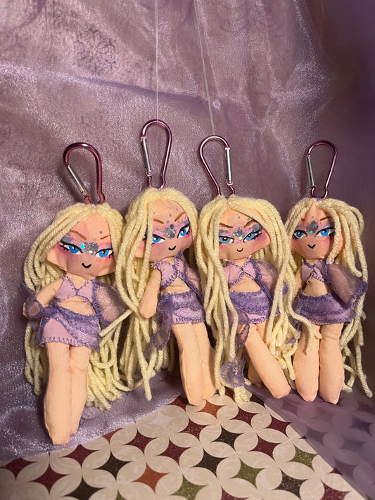 4 of the Lavender Sunrise dolls