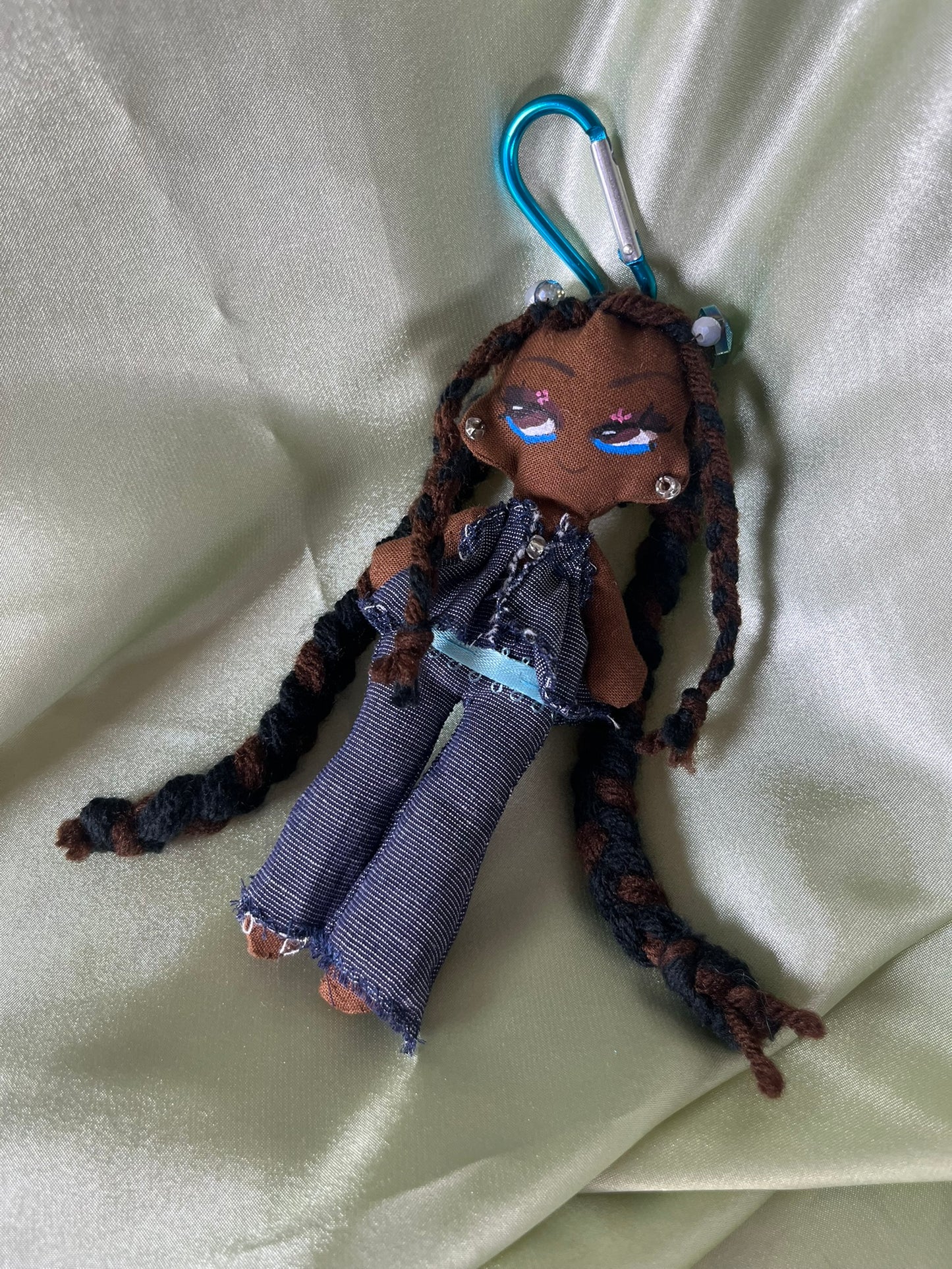 Black and Brown Hair, Two Braids Chiquita